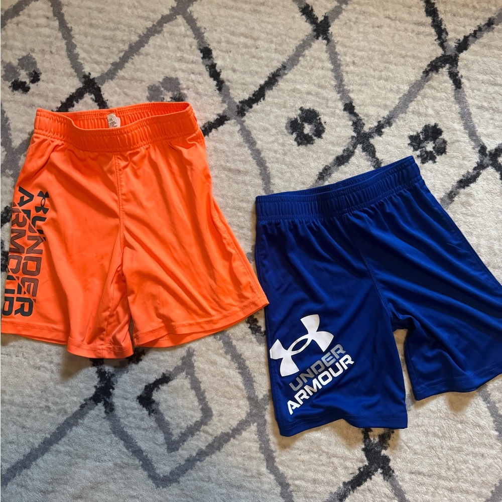 Under Armour Kids' Orange and Blue Shorts